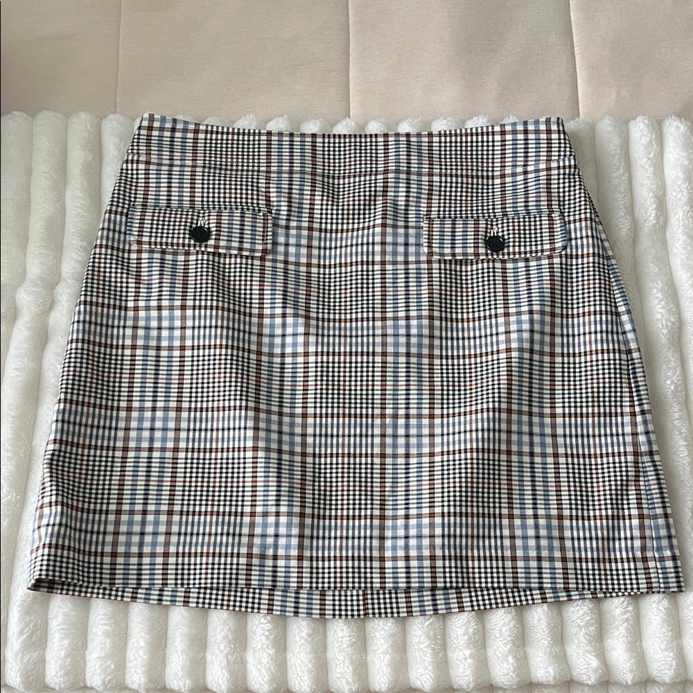 NWT LOFT Plaid Mini Skirt